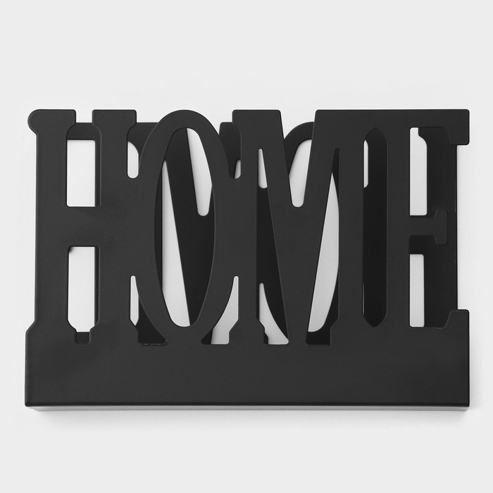Салфетница Доляна Home, 15×4×10 см, чёрная