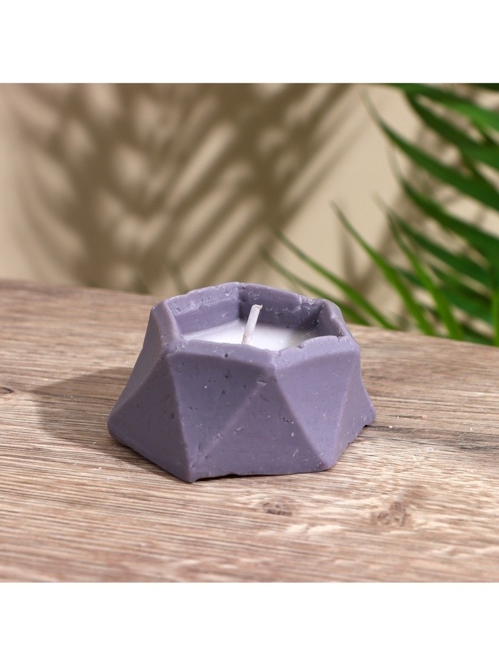 Свеча шестиугольная, 6×6×3 см, соевый воск