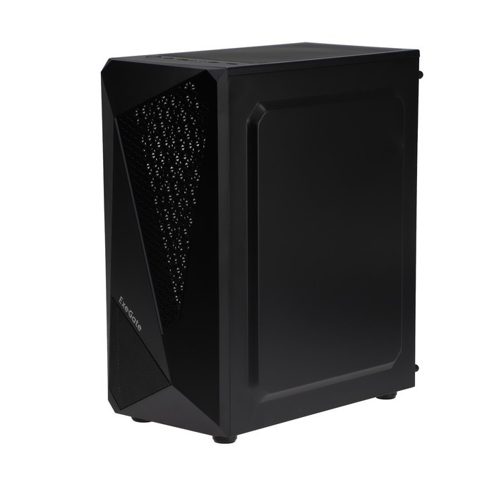 Корпус ExeGate Miditower EVO-8225, без БП, ATX, 2хUSB 2.0, 1хUSB 3.0, подсветка, чёрный