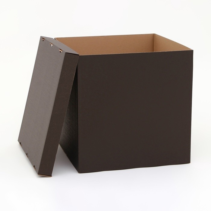 Коробка для воздушных шаров, Чёрная 60×60×60 см