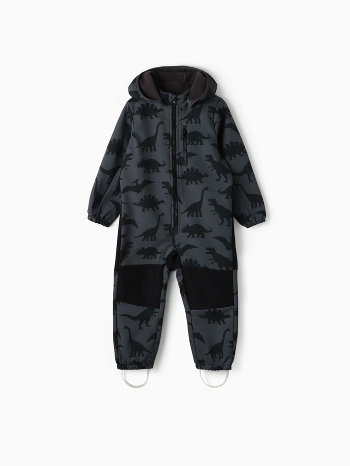 Демисезонный комбинезон на флисе детский KAFTAN Дино