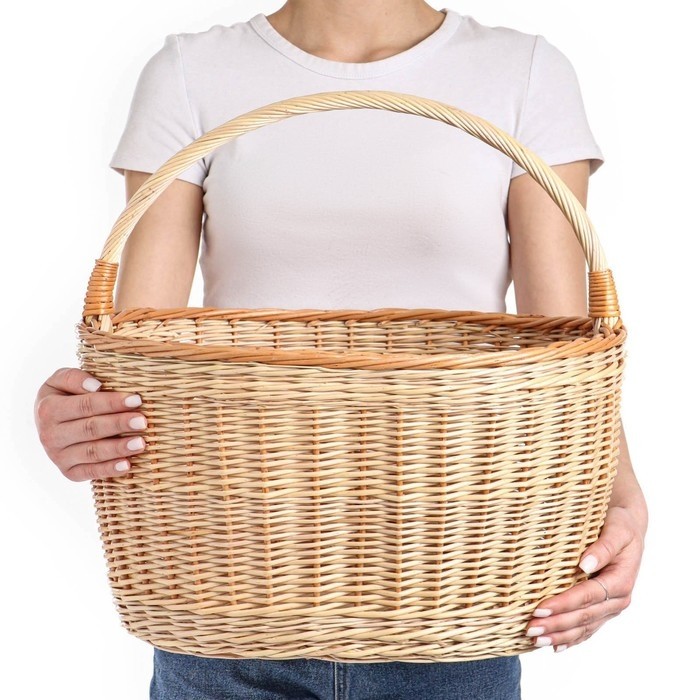 Корзина плетёная «Щедрая осень», 20 л, дно 32×24 см, верх 44×35 см, Н24/40 см