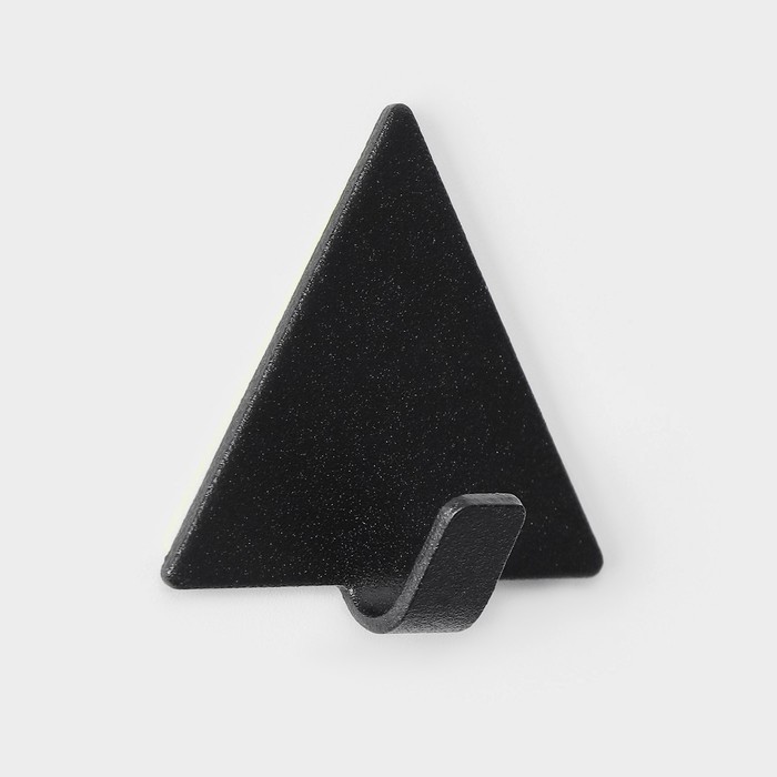 Крючки самоклеящиеся SAVANNA Black Loft, 4 шт., металл, грань 4 см, 4×3.9×1.5 см, чёрные