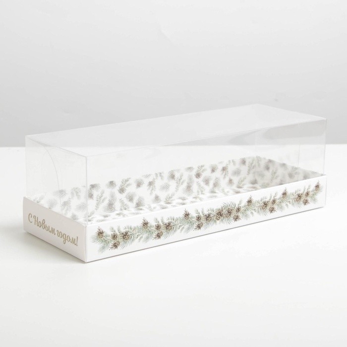 Коробка для десерта Snow, 26 х 8 х 9.5 см (Цена за 5 шт.)