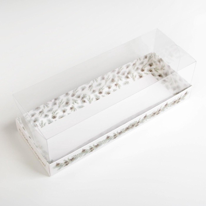 Коробка для десерта Snow, 26 х 8 х 9.5 см (Цена за 5 шт.)