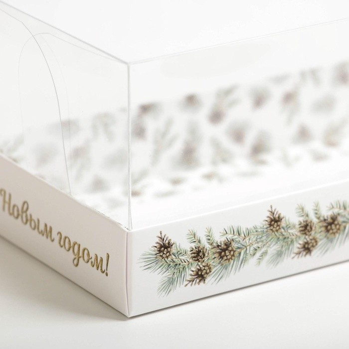 Коробка для десерта Snow, 26 х 8 х 9.5 см (Цена за 5 шт.)