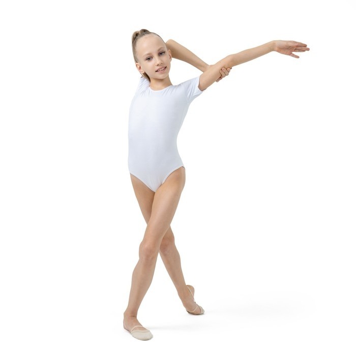 Купальник для гимнастики и танцев Grace Dance, р. 42, белый