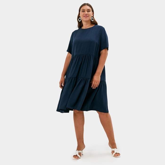 Платье женское MIST plus-size, цвет тёмно-синий