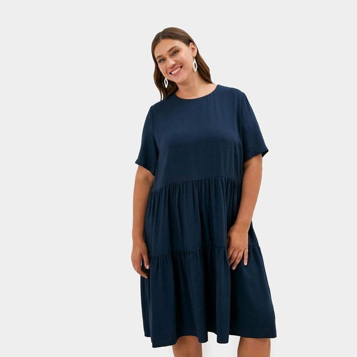 Платье женское MIST plus-size, цвет тёмно-синий
