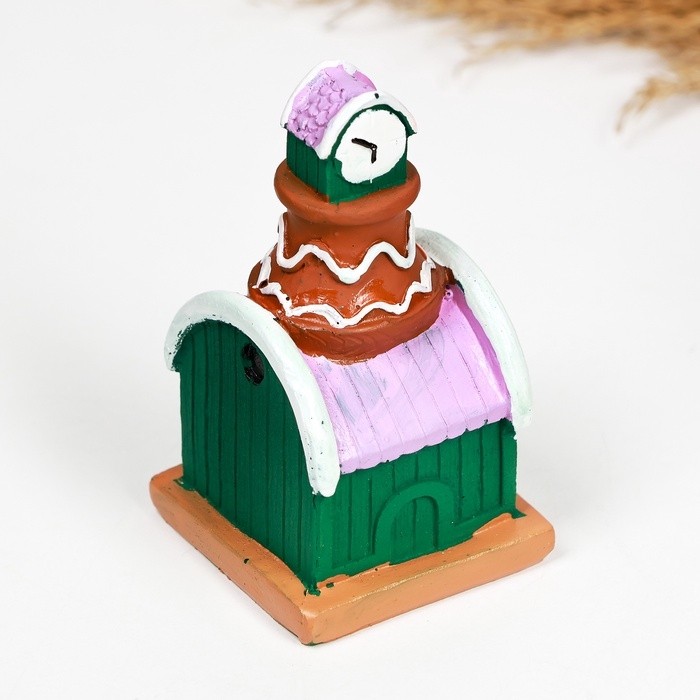 Фигурка полистоун «Домик ратуша», 4.5×4.5×8.5 см