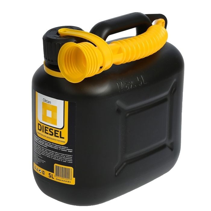 Канистра ГСМ Oktan DIESEL, 25 л, пластиковая, черная