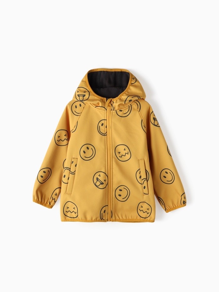 Ветровка на флисе детская KAFTAN «Смайл», жёлтая