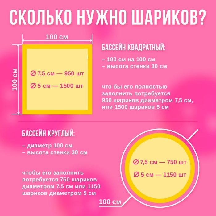 Шарики для сухого бассейна «Флуоресцентные» 500 штук, цвета оранжевый, розовый, лимонный