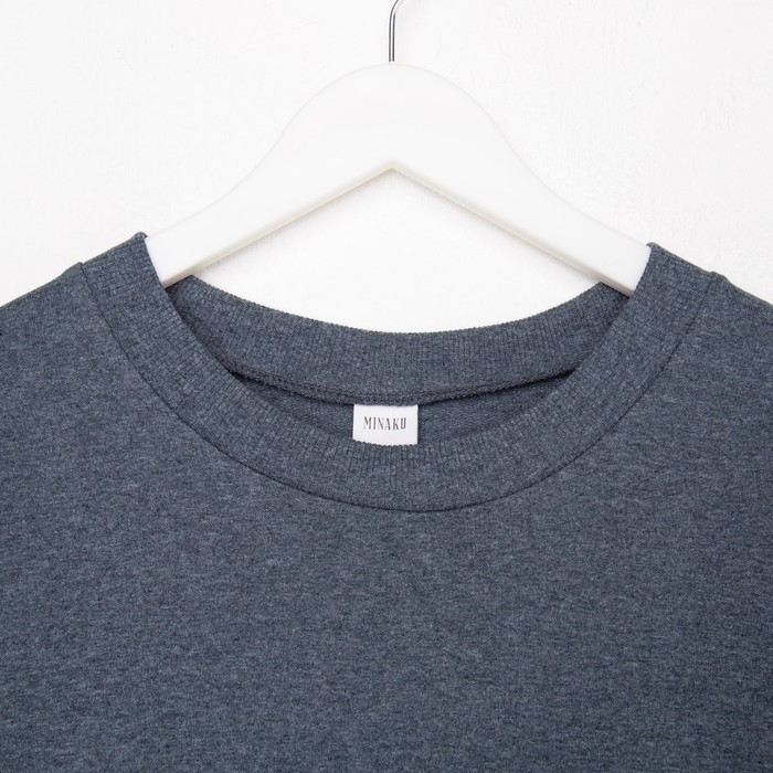 Свитшот мужской MINAKU: Casual collection MAN цвет графит меланж