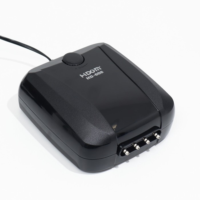 Компрессор Hidom HD-608 для аквариума, бесшумный, с регулировкой, 4 х 2,5 л/м, 10 Вт