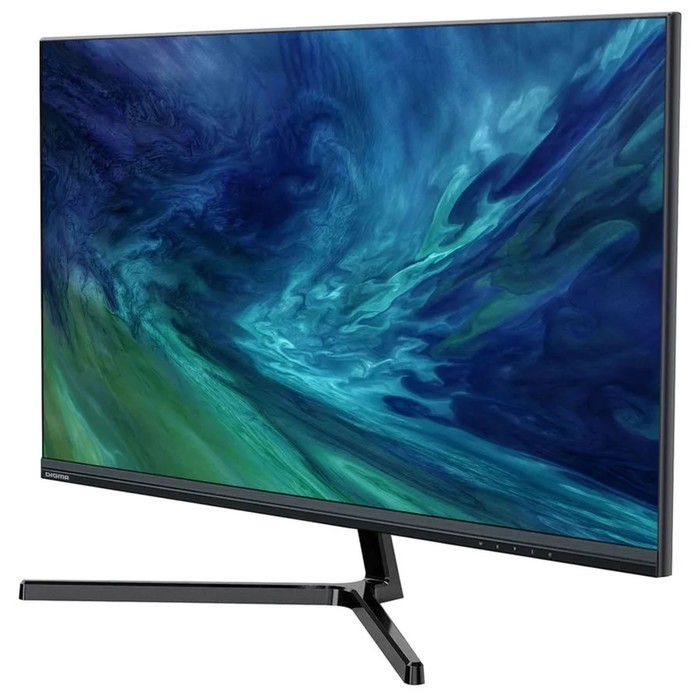 Монитор Digma DM-MONB2401, 23.8", VA, 1920x1080, 75Гц, 9 мс, D-Sub, HDMI, DP, чёрный