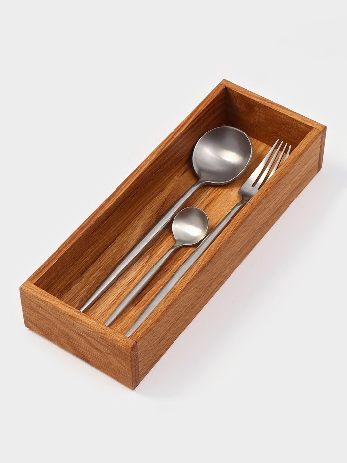 Лоток для столовых приборов и специй SL Home, 27×10×5 см, дуб