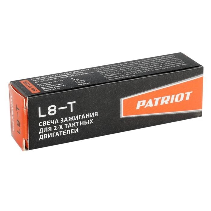 Свечи PATRIOT L8T,3 для 2Т двиг., M14×1.25, шестигранник=19 мм, кал. число 8