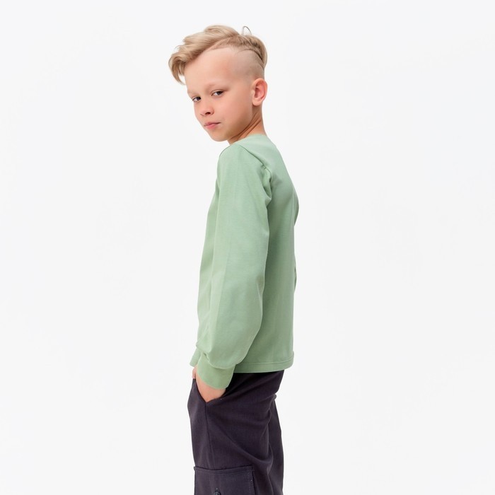 Лонгслив детский MINAKU Basic line, оливковый