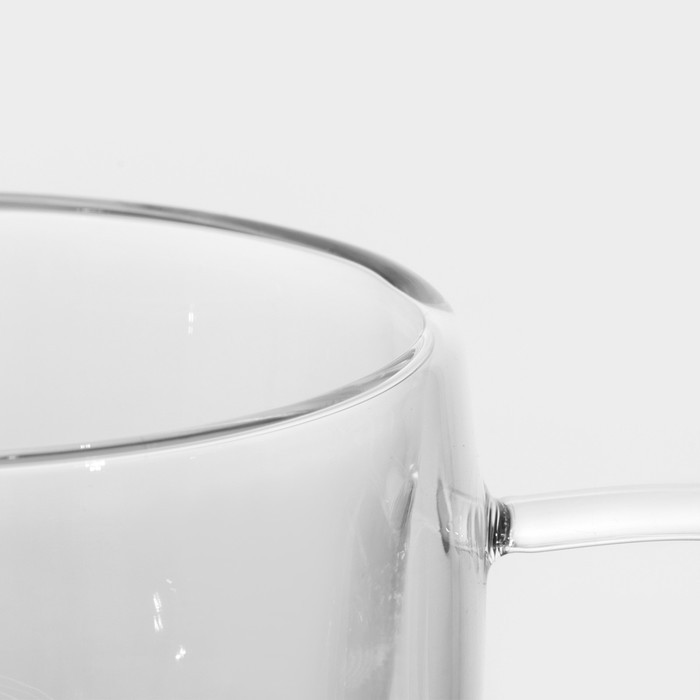 Кружка с двойными стенками Magistro «Дуо. Tea», 200 мл, 12.5×9×7.5 см, стекло