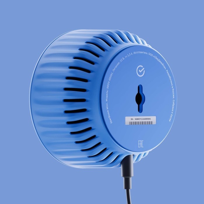 Умная колонка Sber SberBoom Mini (SBDV-00095), ассистент Салют, 5 Вт, Wi-Fi, BT 5.0,голубая