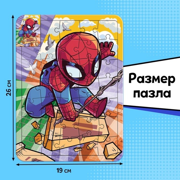 Пазл - раскраска «Паутина паука», 34 элемента