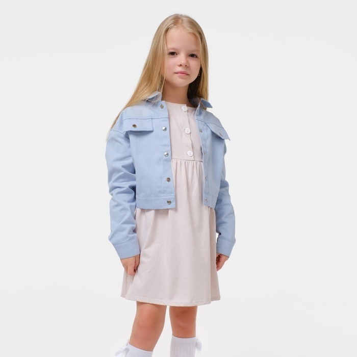 Платье детское с длинным рукавом KAFTAN Amore, размер 30 (98-104 см)