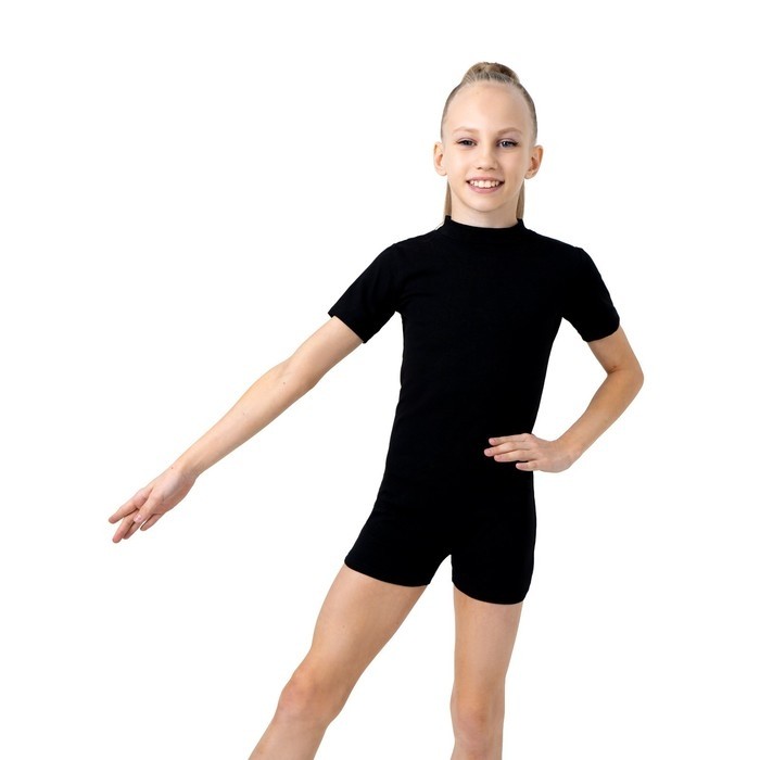 Купальник для гимнастики и танцев Grace Dance, р. 44, цвет чёрный