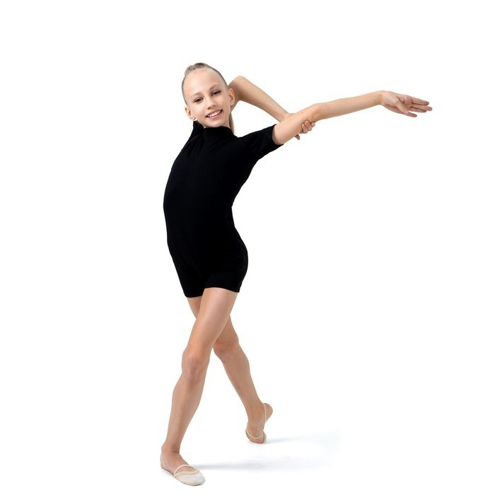 Купальник для гимнастики и танцев Grace Dance, р. 44, цвет чёрный
