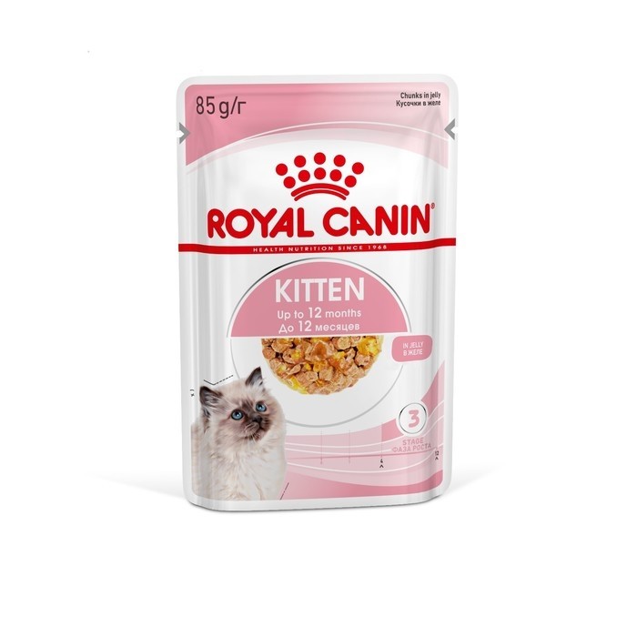 Влажный корм RC Kitten Instinctive для котят, в желе, пауч, 85 г (Цена за 28 шт.)