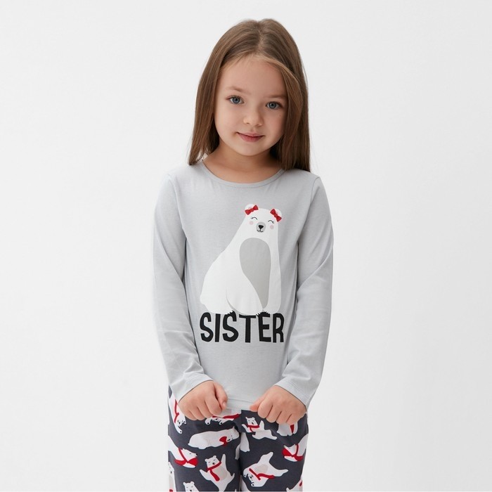 Пижама детская для девочки KAFTAN Polar Bear, размер 30 (98-104 см)