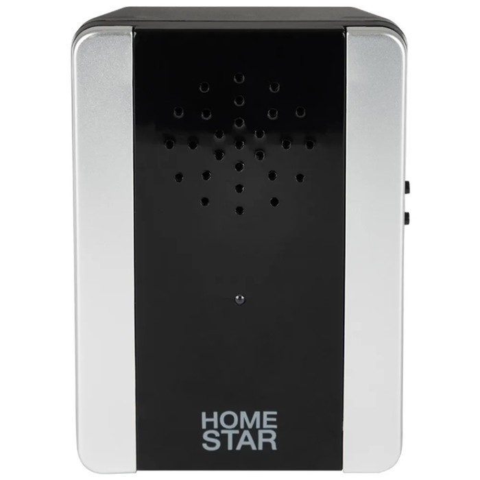 Звонок HomeStar HS-0117, беспроводной, 8,6 МВт, 38 мелодий, 80-90 дБ, r=100 м, чёрный