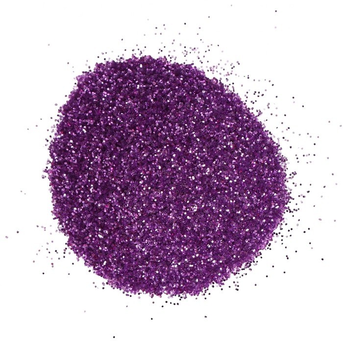 Декоративные блёстки LUXART LuxGlitter (сухие), 20 мл, размер 0.2 мм, фиолетовые