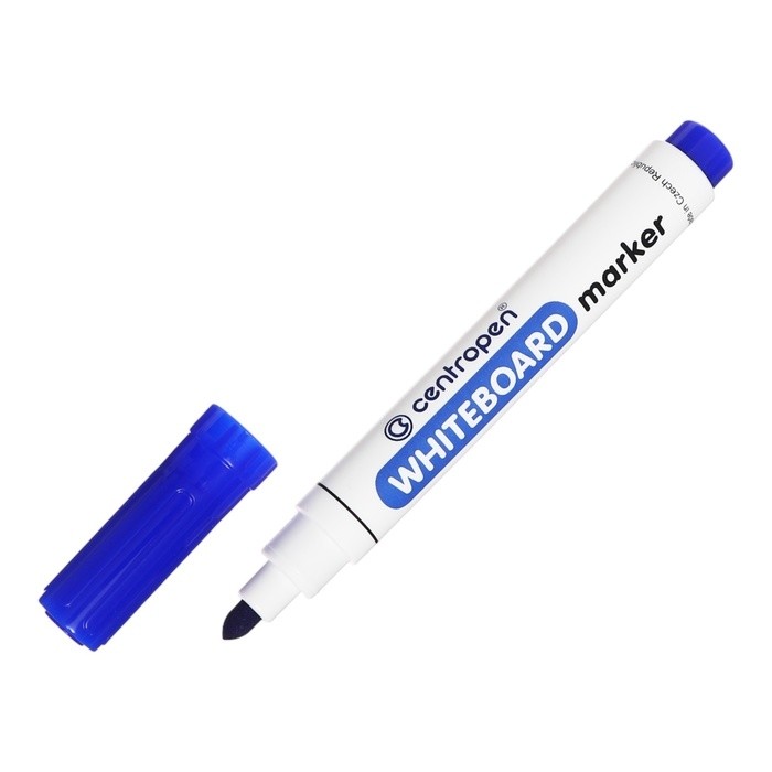 Маркер для доски 5.0 мм Centropen 8559, линия 2,5 мм, цвет синий (Цена за 10 шт.)