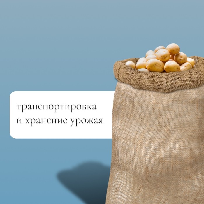 Мешок джутовый, 50×80 см, плотность 26×26 нитей, без завязок, Greengo