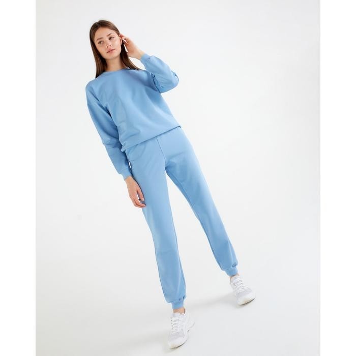 Костюм женский (свитшот, брюки) MINAKU: Casual Collection цвет голубой