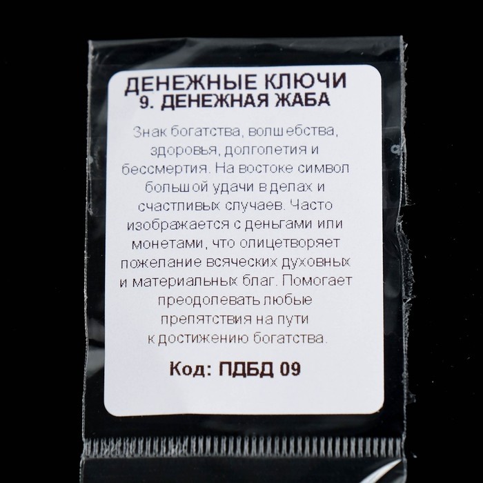 Брелок «Лягушка богатства», мед. сталь