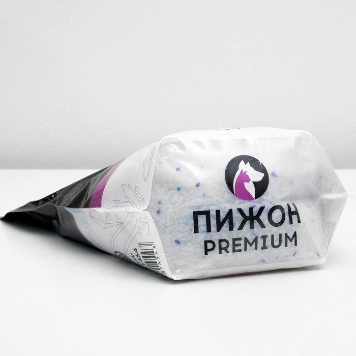 Наполнитель силикагелевый «Пижон Premium Crystal», колотый, 8 л