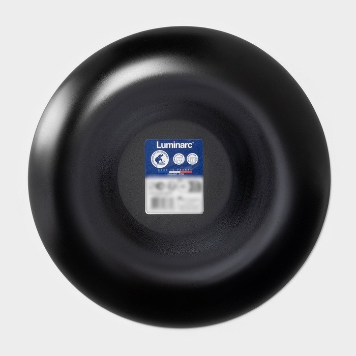 Десртная тарелка Luminarc COTTAGE BLACK, d=19 см, стекло, чёрная