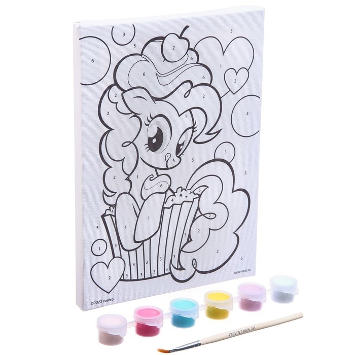 Картина по номерам для детей «Пинки Пай», 21 х 15 см, My Little Pony