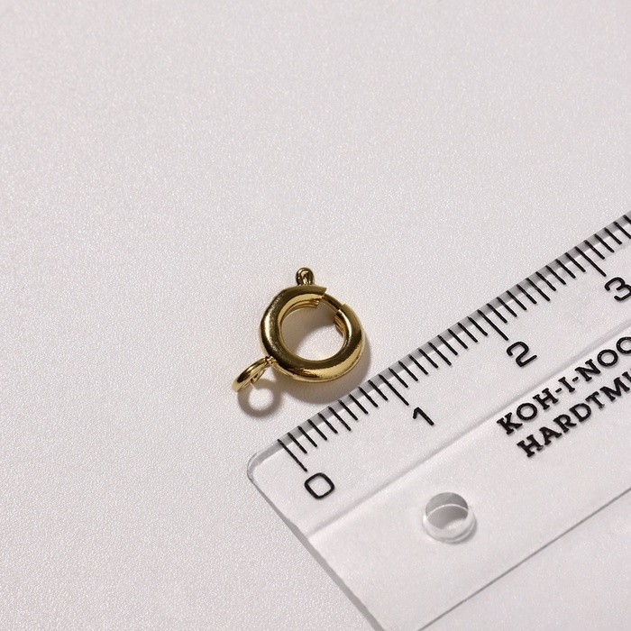 Замок-карабин СМ-556, (набор 10 шт.), d=9 мм, цвет золото
