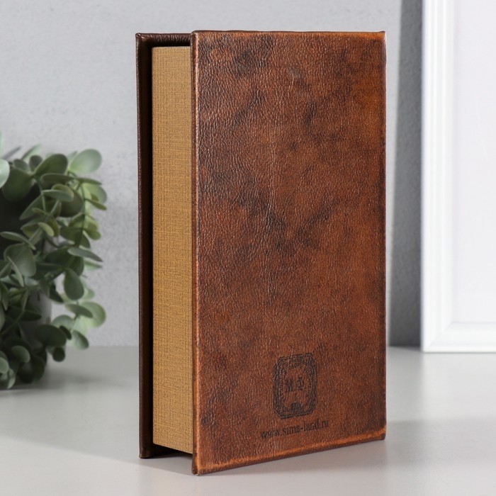 Шкатулка книга-сейф «Тайная бухгалтерия», искусственная кожа, 21×13×7 см