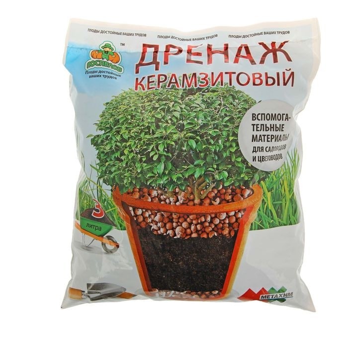 Дренаж керамзитовый фр 10-20, 3 л (Цена за 2 шт.)