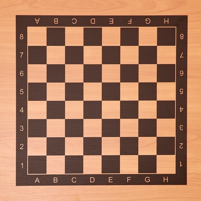 Стол шахматный на металлических ножках, чёрный, 90×65 см