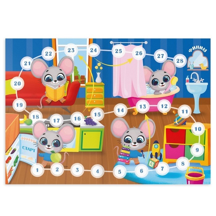 Настольная игра «Трекер здоровых привычек», 5+ (Цена за 2 шт.)