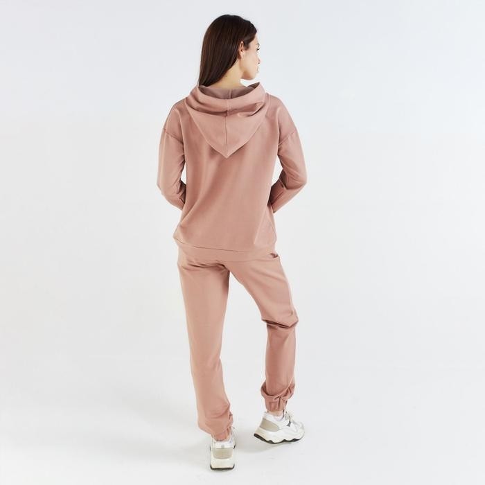 Костюм женский (худи, брюки) MINAKU: Casual Collection цвет бежевый