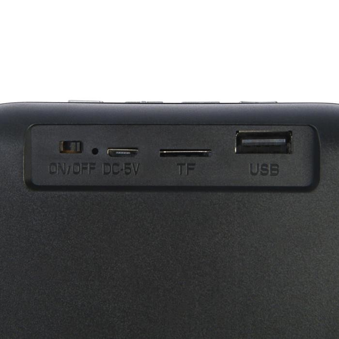 Портативная колонка Luazon LAB-39, 3 Вт, 400 мАч, Soft Touch, синяя