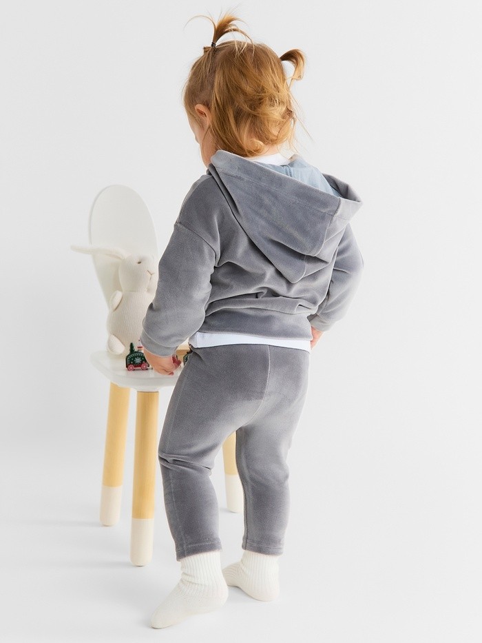 Толстовка Крошка Я Plushy, р. 74-80, серый