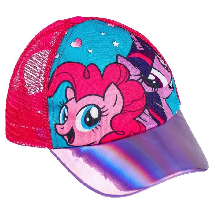 Кепка детская для девочки, с сеткой, размер 52-56 My Little Pony