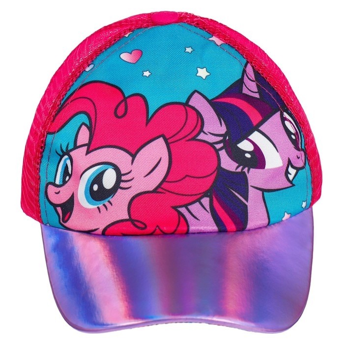 Кепка детская для девочки, с сеткой, размер 52-56 My Little Pony